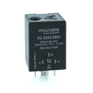 Switch-off Delayed Timer Relay 24V, 10s...5min adjustable, no dry contact, retriggerable