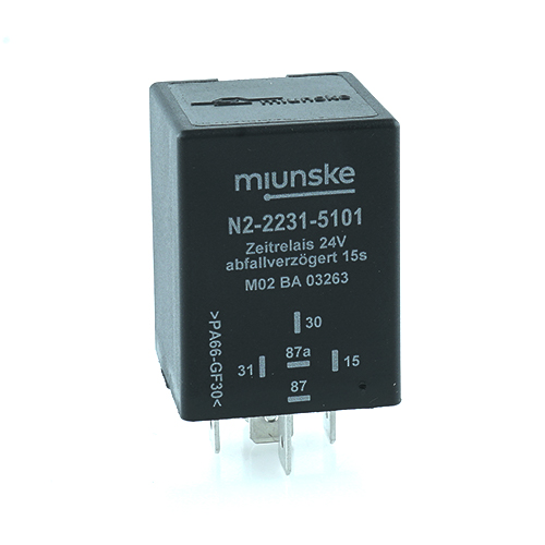 Switch-off Delayed Timer Relay 24V, NC 20A/NO 20A, 15sec, no dry contact, retriggerable