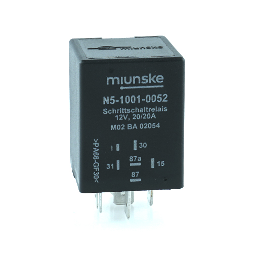 Stepping Relay 12V, 20/20A, triggering input positive triggering, dry contact