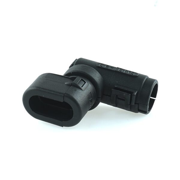 Hinged AMP Junior Timer Connector to Conduit, elbow 90°, NW 8.5, 3way, CI10-90-AM3