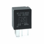 Micro Relay 12V, 25/35A, changeover contact, with diode, sealed