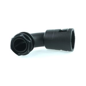 fitting 90°, with external fixed thread, NW17, M20, waterproof