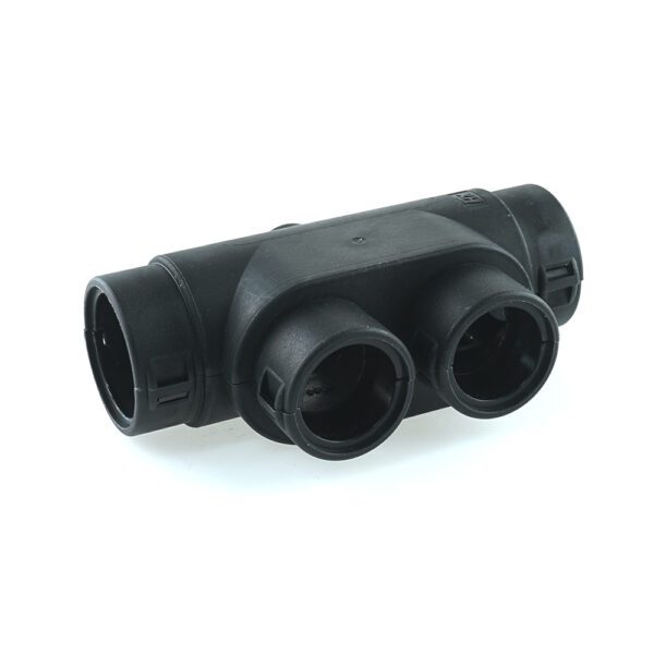 Multiple breakout conduit fitting NW22-10-22-17-17, black
