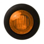 LED-Sidemarker, yellow, round, open cable ends 200mm