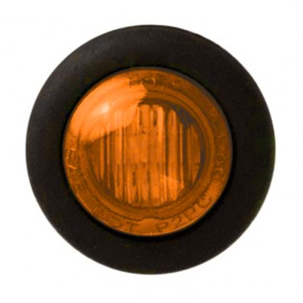LED-Sidemarker, yellow, round, open cable ends 200mm