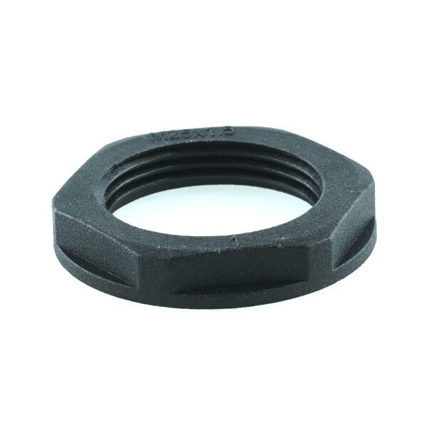 conduit lock nut M20, black