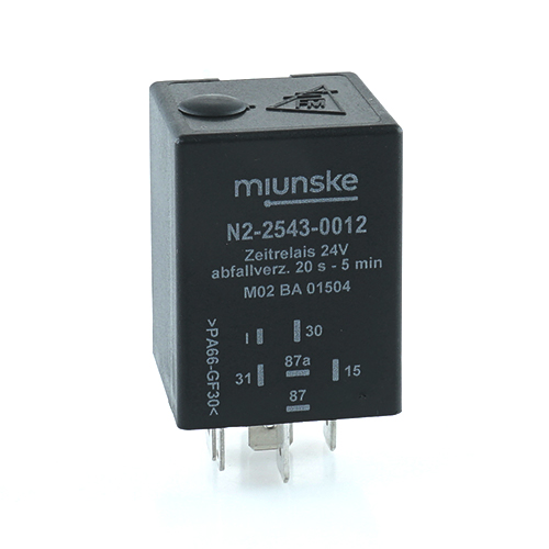 Switch-off Delayed Timer Relay 24V, 20s...5min, adjustable, dry contact, retriggerable