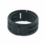 Reducer for corrugated tube outlet NW17 to NW13, black