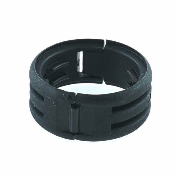 Reducer for corrugated tube outlet NW17 to NW13, black