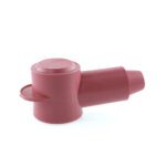 terminal insulation boot, cable diameter 12.7mm, contact diameter 28.2mm, red