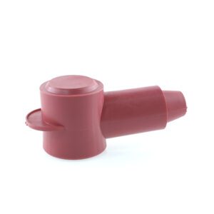 terminal insulation boot, cable diameter 12.7mm, contact diameter 28.2mm, red