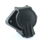 socket 4-pole, 6-24V, screw contact, cable outlet 90°