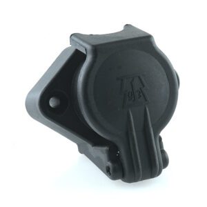 socket 4-pole, 6-24V, screw contact, cable outlet 90°