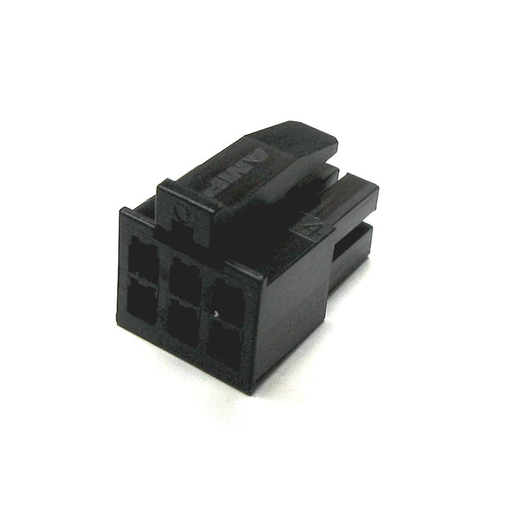 Micro MATE-N-LOK 3mm female housing, 6way, 2x3, black | miunske product ...
