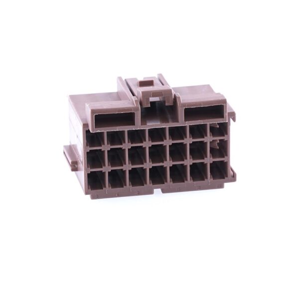 junior power timer housing, 21-pole (3x7), coding A, brown