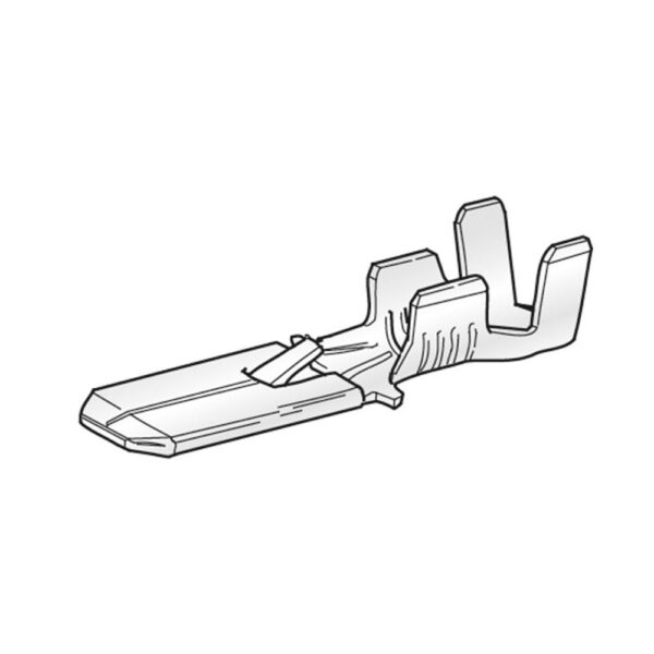 Push-on Blade FASTON, 0.75-2mm², with locking notch