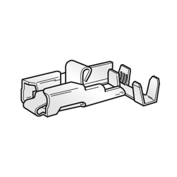Blade Receptacle FASTON, 1-2.5mm², strip fixed, angled 90°