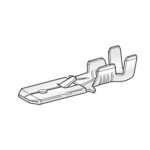 Push-on Blade FASTON, 1-2.5mm², with locking notch