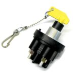 Battery Disconnect Switch, 200A/24V, (1000A/30s), shaft 1″, IP67