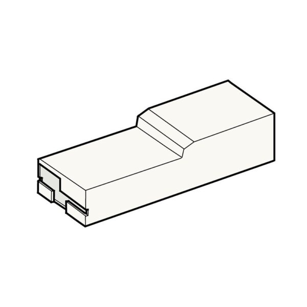 Terminal Cover, female, FASTON F630, white