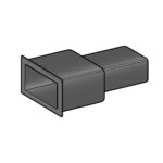 Terminal Cover, male, FASTON M630, black