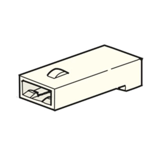 Connector, female holder 6.3mm, 1way