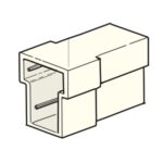 Connector, male holder 6.3mm, 2way, T-shaped