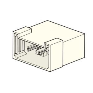 Connector, male holder 6.3mm, 6way