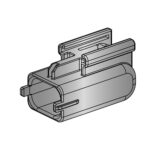 cap for C280 connector compact 1.2, 2way, black