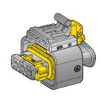 C280 Connector, female holder for BDK & BSK terminals, 3way