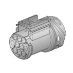 RC280 Connector, male holder for tabs 2.8×0.8, 8way
