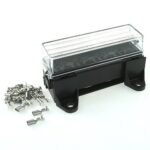 Mini Relay Box, for 4x Mini Relay, kit with holder, cover, secondarylocks & contacts