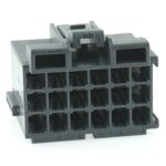 junior power timer housing, 18-pole, coding A, grey