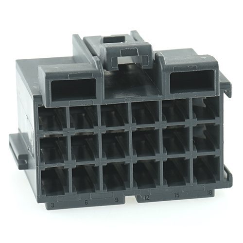 junior power timer housing, 18-pole, coding A, grey