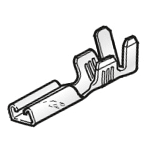 Blade Receptacle, FASTON, 0.5-1mm², with locking notch