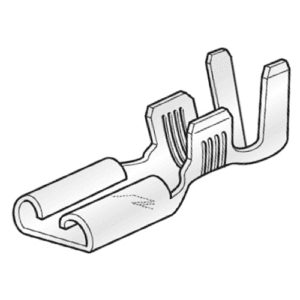 Blade Receptacle, FASTON, 6-10mm², with locking notch