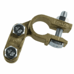 Battery Clamp “-“, cast brass, screw terminal for 25-50mm²
