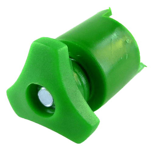 Battery Clamp "-", plastic cap green, bolt M8