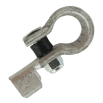 Battery Clamp “-“, cast brass tin plated, crimp connection for 25-40mm²