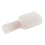 flat push-on blade 6.3mm, fully insulated, 0.25-1mm², red