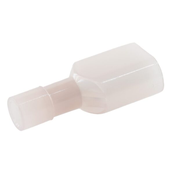 flat push-on blade 6.3mm, fully insulated, 0.25-1mm², red