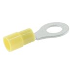 ring cable lug, Ø 8.4mm, insulated shaft, 2.5-6mm², yellow