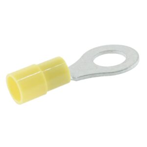 ring cable lug, Ø 8.4mm, insulated shaft, 2.5-6mm², yellow