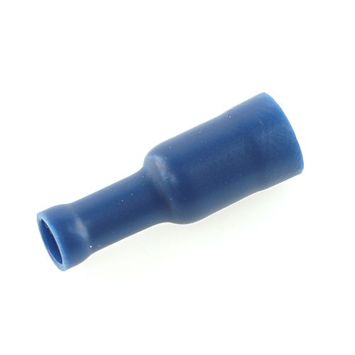 Round plug-in sleeve Ø 4.85mm, fully insulated, blue,  1-2.5mm²