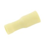 Round plug-in sleeve Ø 4.85mm, fully insulated, yellow, 2.5-6mm²