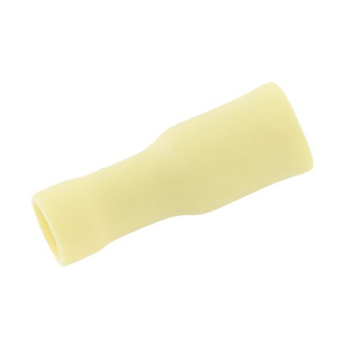 Round plug-in sleeve Ø 4.85mm, fully insulated, yellow, 2.5-6mm²