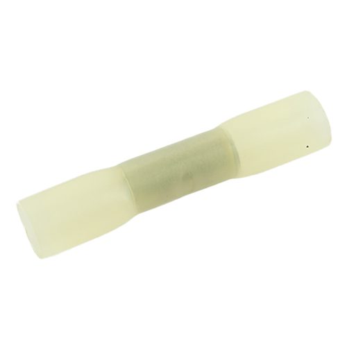 Butt connector, insulated, yellow, 2.5-6mm², heat-shrinkable