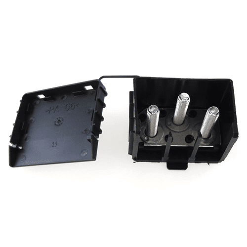 Distributor with 3x M8 bolts bridged, with cover