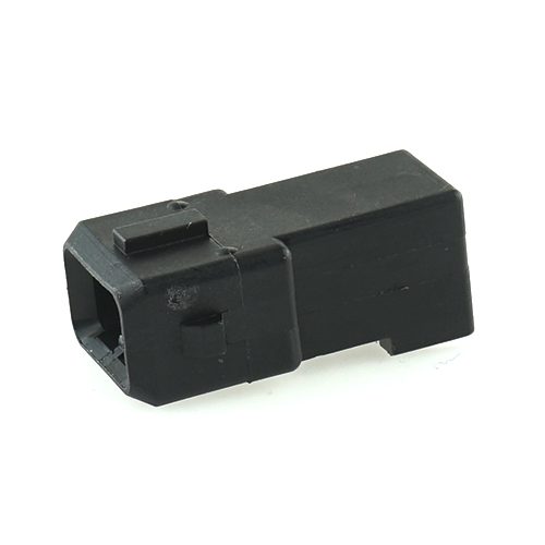 Multiple connector housing 2-pole, black, (coupling)