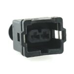 Multiple connector housing 2-pin, black, without bracket